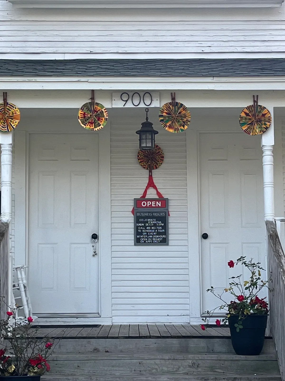 The front door of the Plano African American Museum.