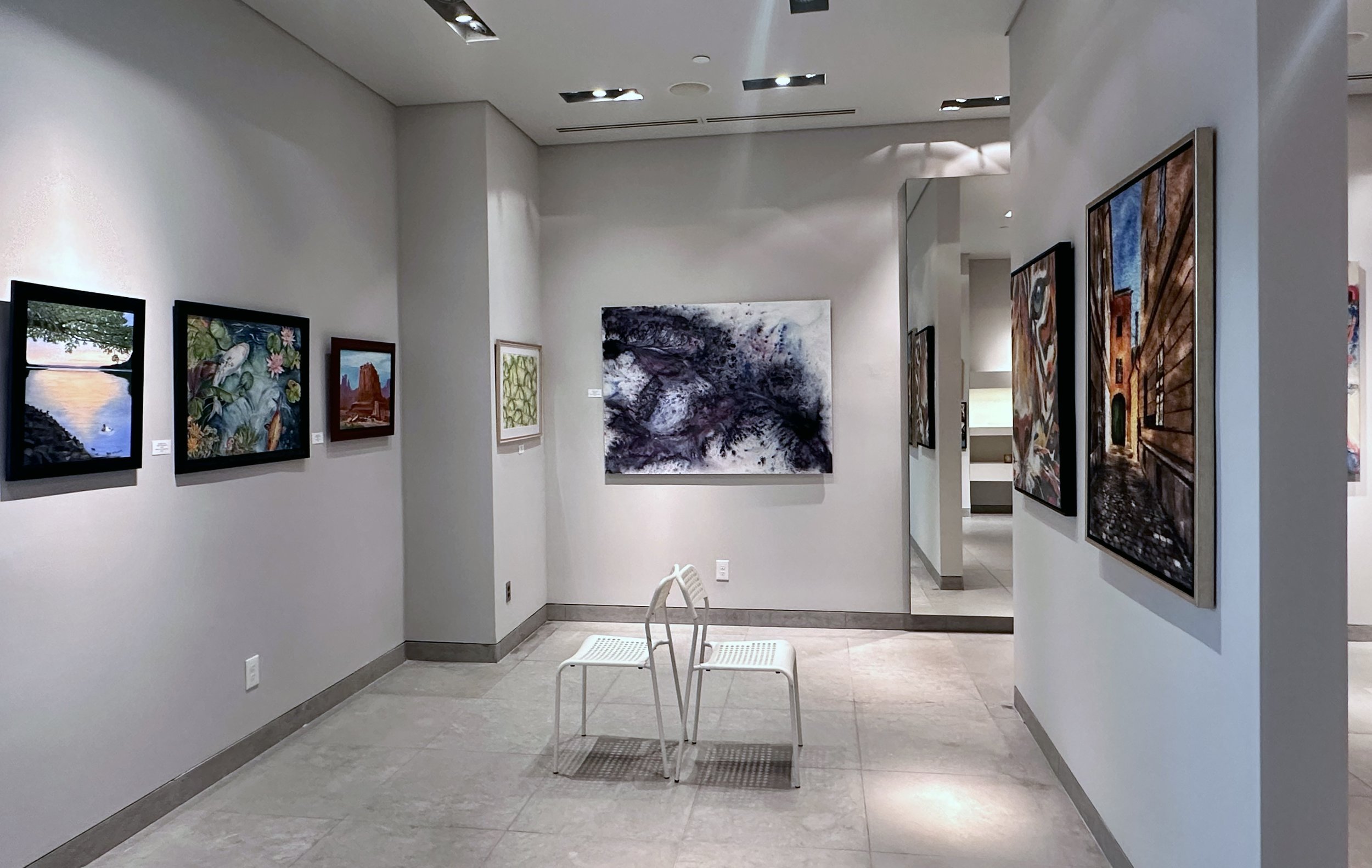 The interior of the Plano Art Association.