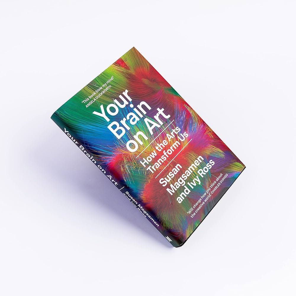 The Your Brain on Art book, in color, on a white seamless background.